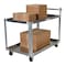 Vestil Aluminum Service Cart, 2 Shelves, 28x48, Aluminum, 660 lb Load Capacity, 2 Shelves, 27.875" W SCA2-2848 - alternate 4
